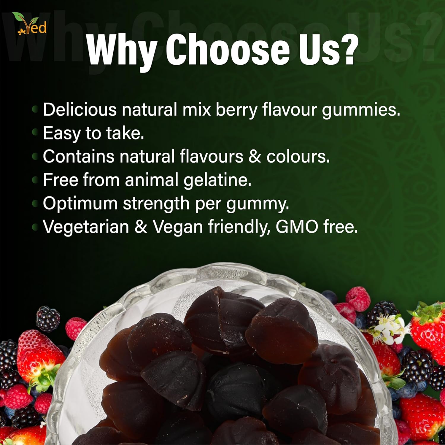 Ved Ashwagandha (KSM-66) Gummies (Pack of 2)