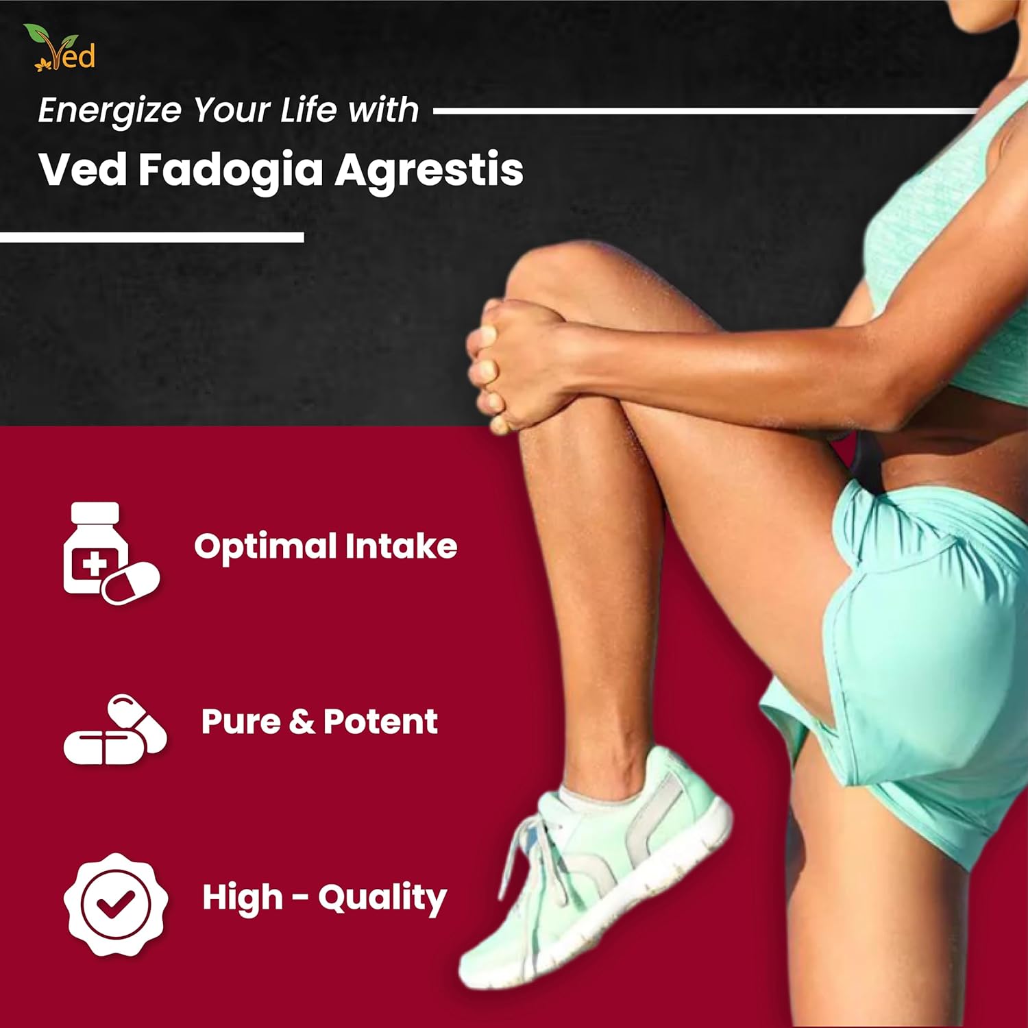 Ved Fadogia Agrestis, 90 Capsules (3 Months Supply)