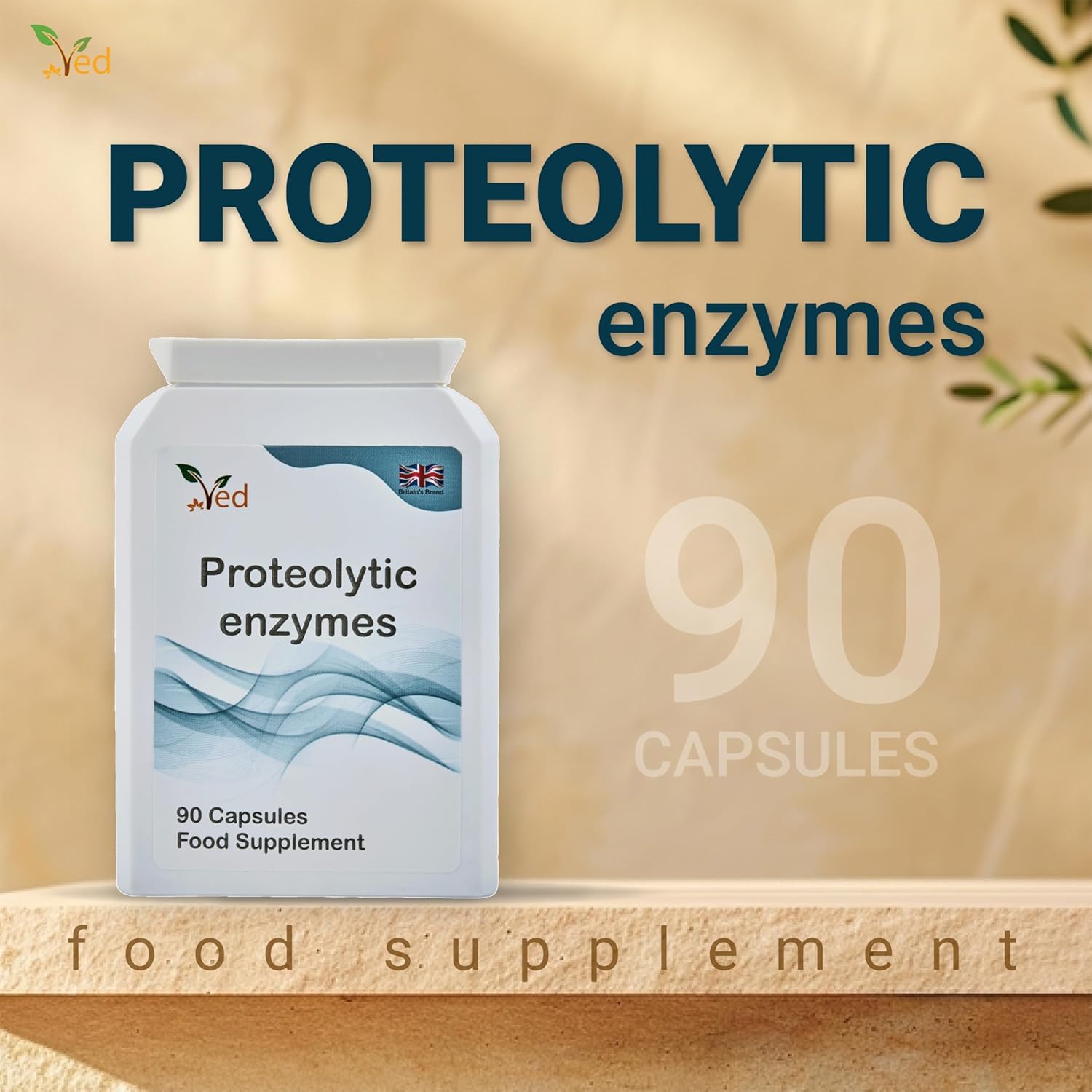 Ved Systemic Proteolytic Enzymes Complex, 90 Capsule(3 Months Supply)