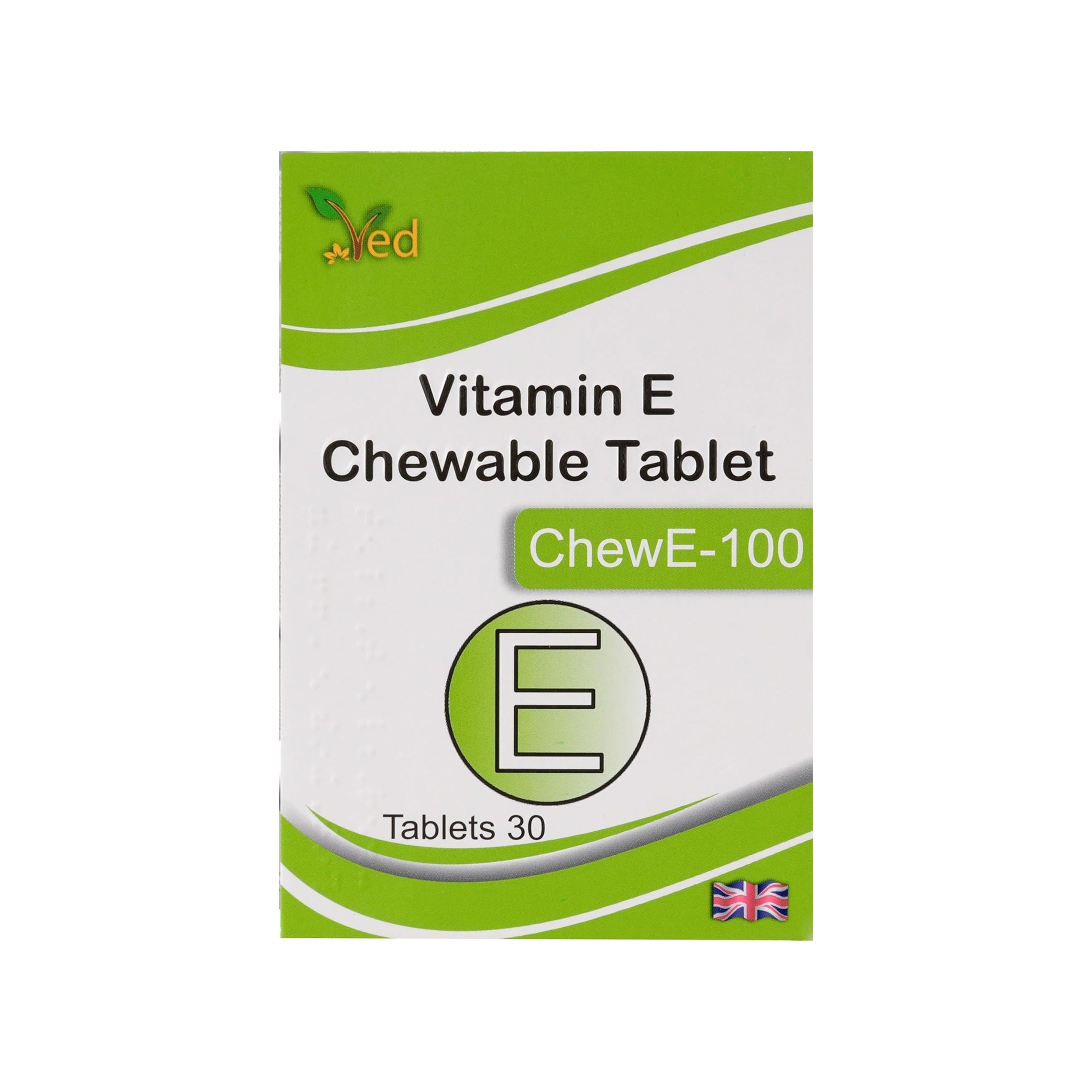 VED VITAMIN E 100 MG CHEWABLE TABLET(Peck of 2)