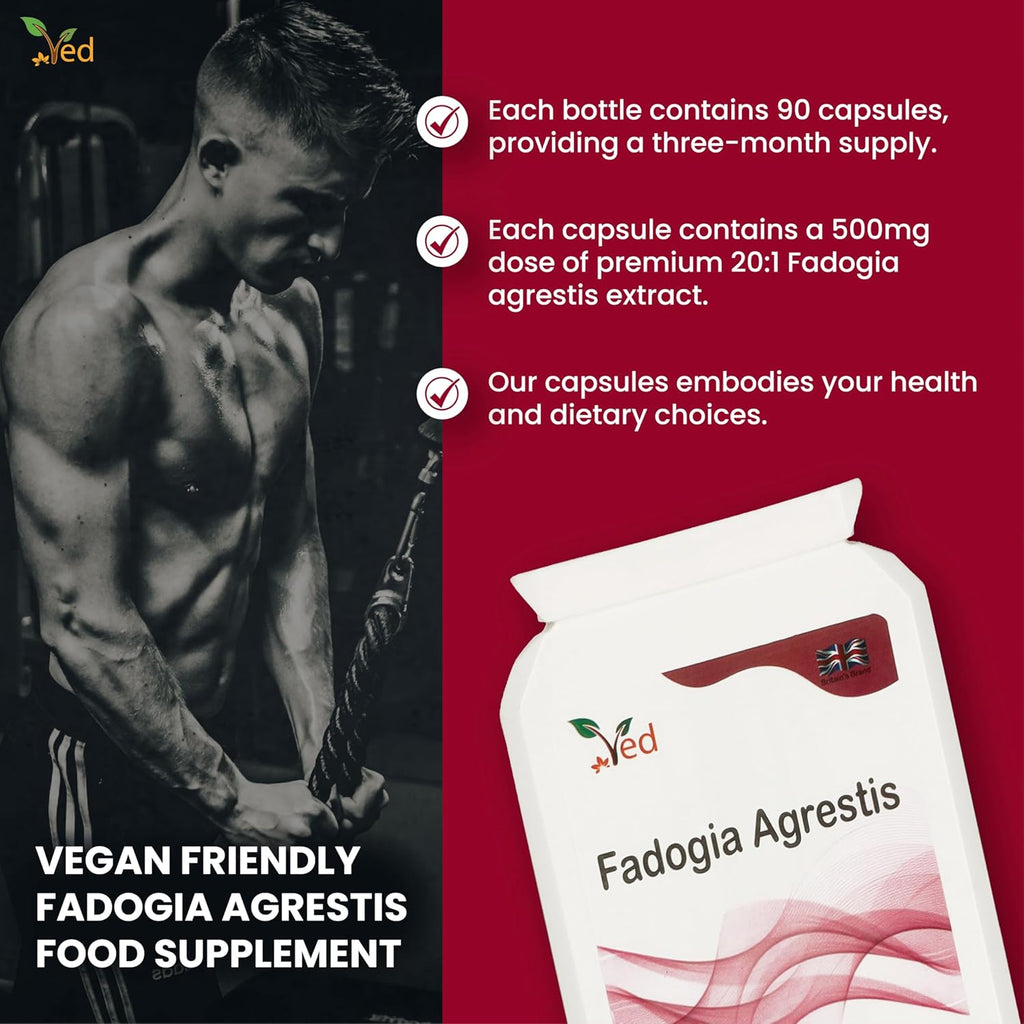 Ved Fadogia Agrestis, 90 Capsules (3 Months Supply)