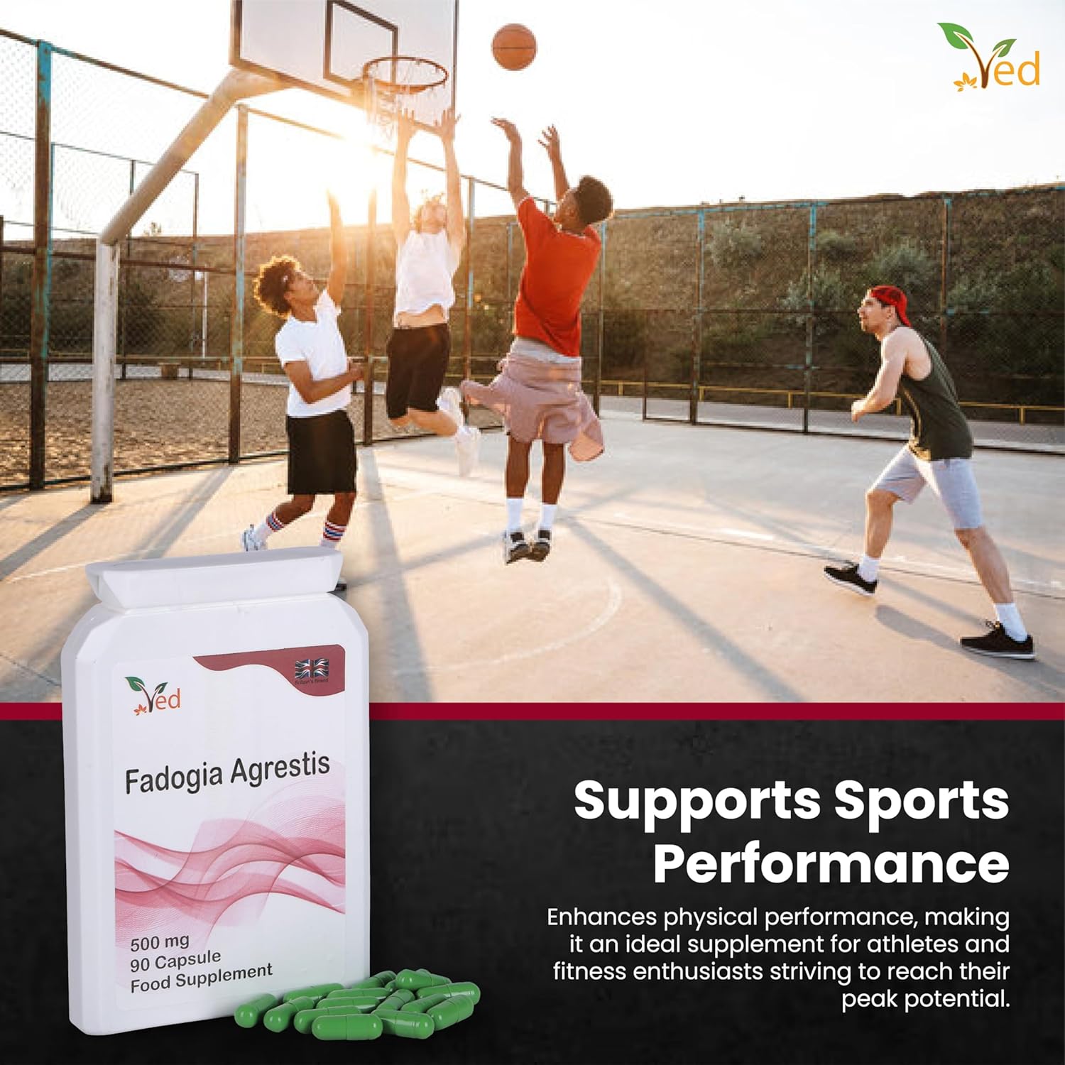 Ved Fadogia Agrestis, 90 Capsules (3 Months Supply)