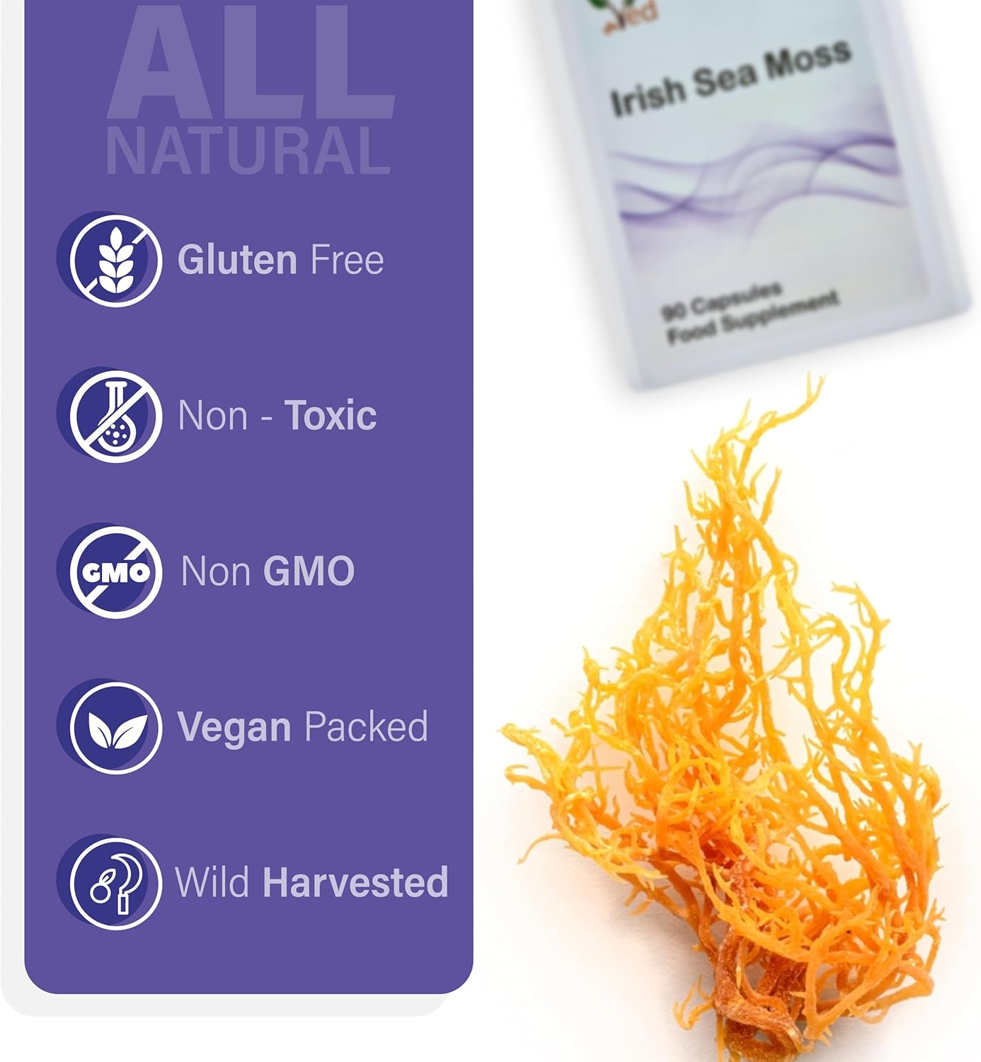 Ved Organic Irish Sea Moss 90 Capsules (45 Days Supply)