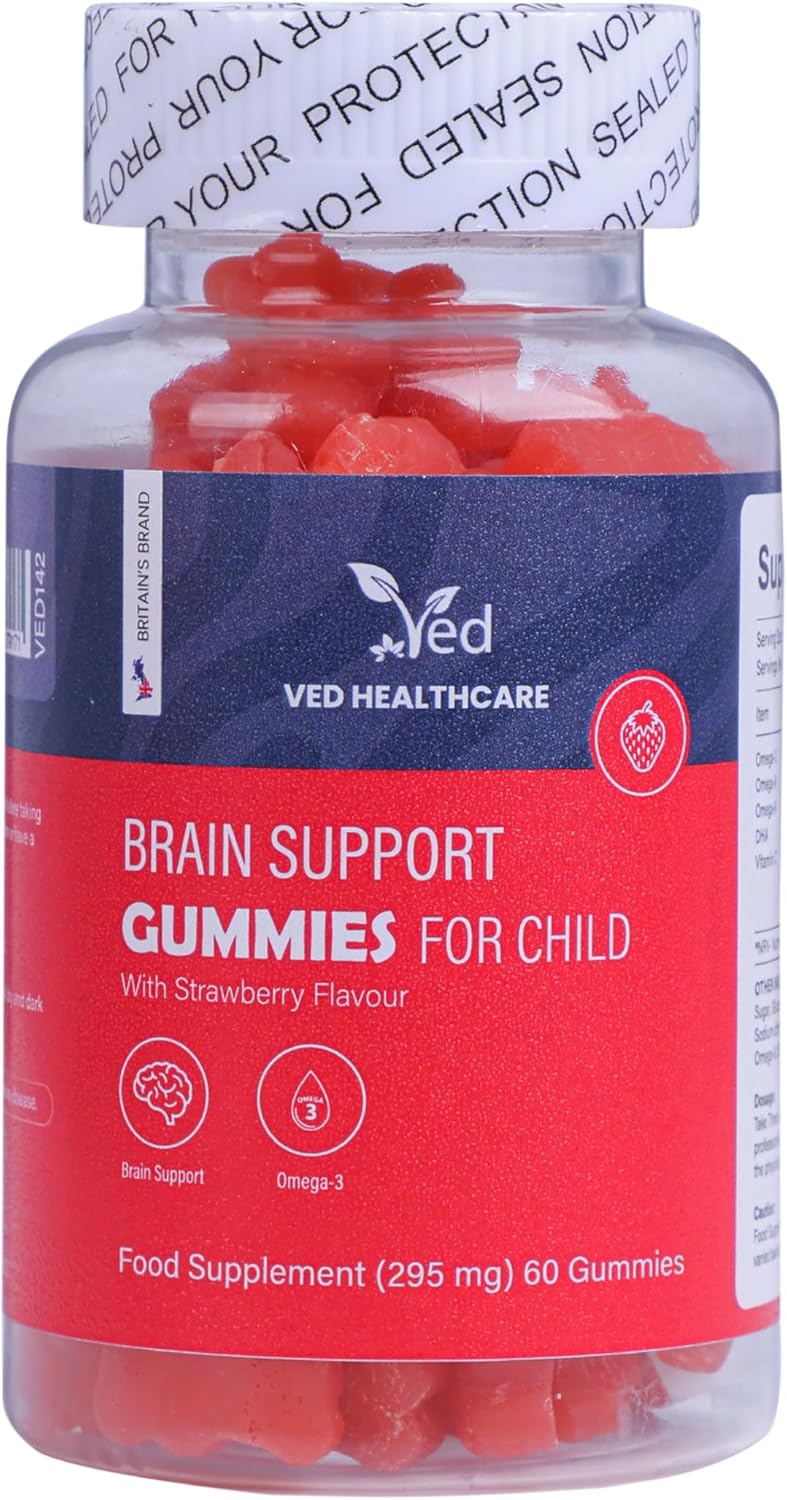 Ved Brain Support Gummies for Child ; 60 Chews 20 Days’ Supply