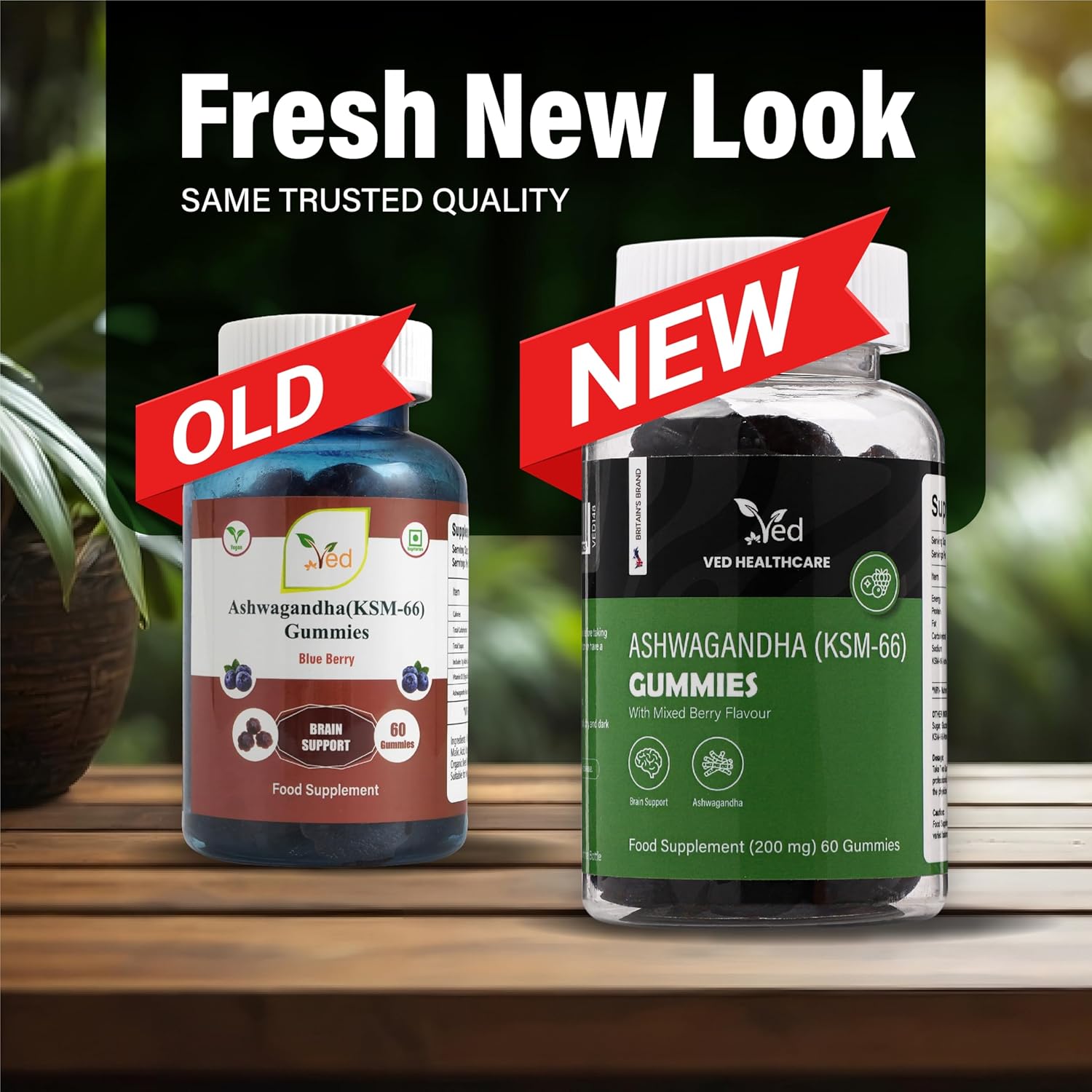 Ved Ashwagandha (KSM-66) Gummies (Pack of 2)