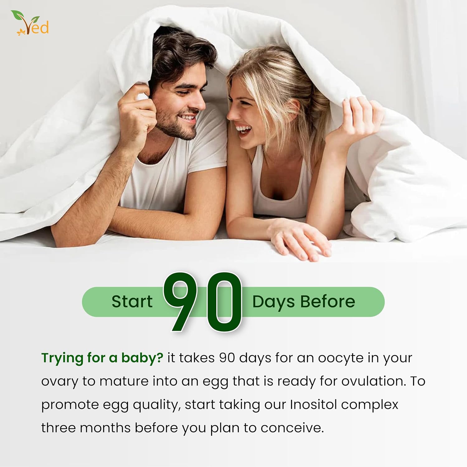 Ved Myo & D Chiro Inositol, 92 Capsule (23 Days Supply)