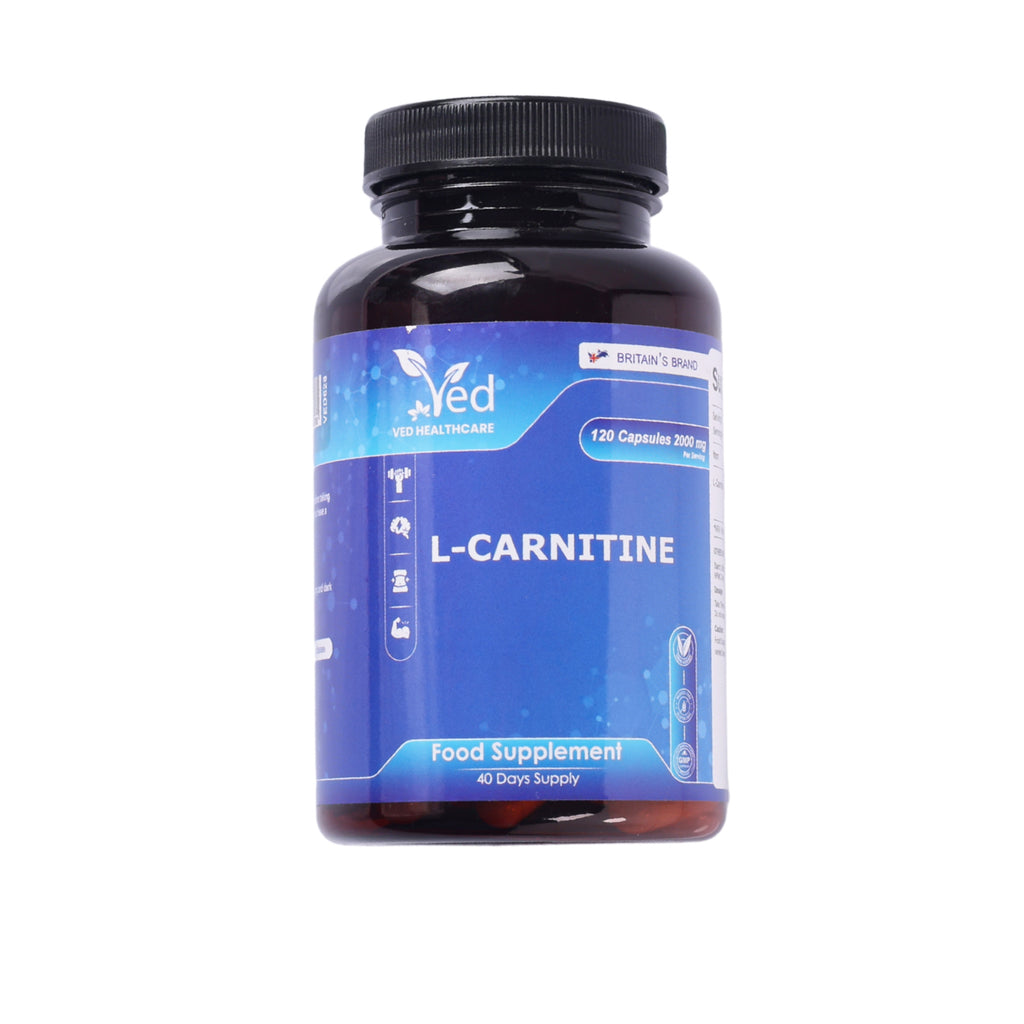 L -Carnitine Supplement 120 Vegan Capsules – Pure L-Carnitine Powder Pre-Workout for Men & Women – Vegan, Gluten Free, GMO Free.