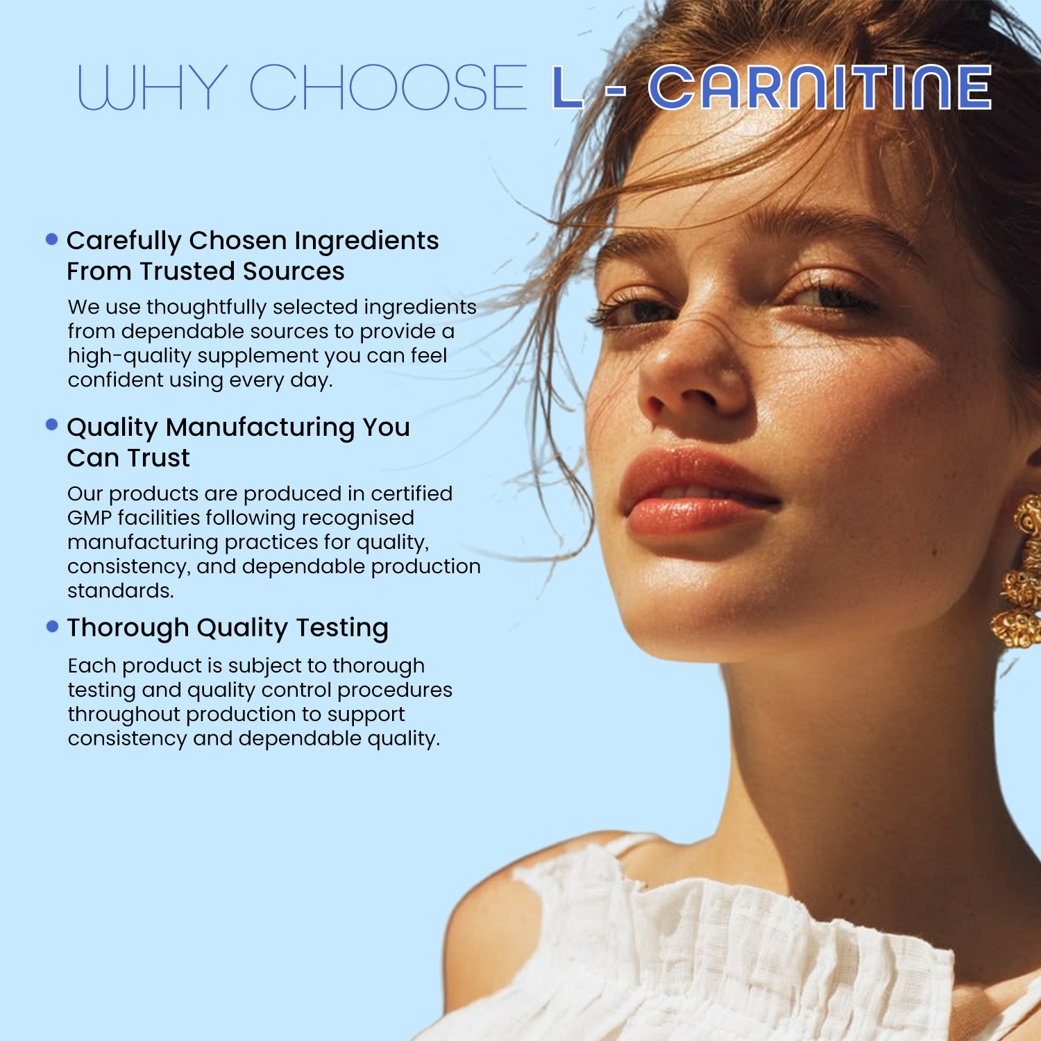 L -Carnitine Supplement 120 Vegan Capsules – Pure L-Carnitine Powder Pre-Workout for Men & Women – Vegan, Gluten Free, GMO Free.