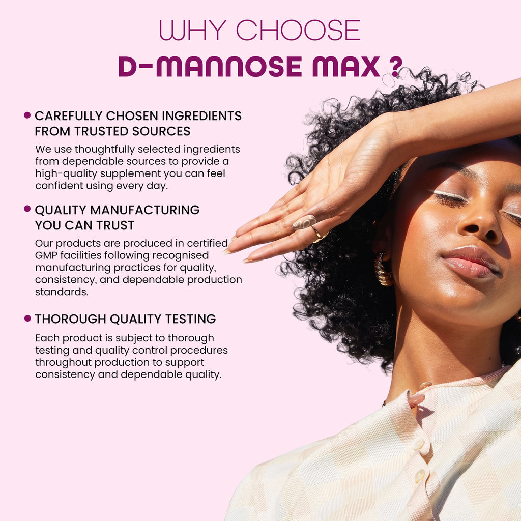D - Mannose 2000mg Capsules - 180 Capsules - 2 Months’ Supply - Easy to Take - Split & Pour D Mannose Powder Capsules - Vegan, Gluten Free, GMO Free.