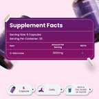 D - Mannose 2000mg Capsules - 180 Capsules - 2 Months’ Supply - Easy to Take - Split & Pour D Mannose Powder Capsules - Vegan, Gluten Free, GMO Free.