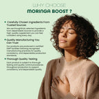 Moringa Capsules 1650mg per Serving - 180 Vegan Capsules - Natural Moringa Leaf Powder Capsules - GMP Certified - Non-GMO, Gluten Free & No Additives - 2 Month Supply