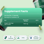 Moringa Capsules 1650mg per Serving - 180 Vegan Capsules - Natural Moringa Leaf Powder Capsules - GMP Certified - Non-GMO, Gluten Free & No Additives - 2 Month Supply
