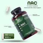 N-Acetyl-Cysteine (NAC) 600mg – 180 Vegan Capsules – One Capsule Daily – 6 Month Supply – Gluten Free Nutritional Supplement.