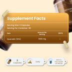 Quercetin 1000mg Supplement – 180 High Strength Vegan Capsules – 90 Day Supply – Non-GMO, Gluten Free Antioxidant Supplement.