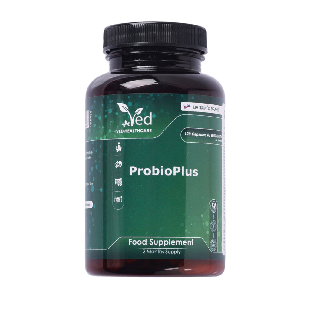 Probiotic Complex 60 Billion CFU – 120 Capsules – 20 Live Cultures – with Inulin & FOS Prebiotics – 2 Month Supply for Women & Men.