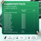 Probiotic Complex 60 Billion CFU – 120 Capsules – 20 Live Cultures – with Inulin & FOS Prebiotics – 2 Month Supply for Women & Men.