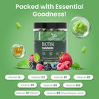 VED Biotin Gummies 5000mcg, 120 Vegan Gummies.