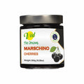 Ved Gourmet Original Maraschino Cherries - Italian Cherry for Old-Fashioned Cocktails - Vegan Cocktail, Bourbon Cherries in Natural Syrup for Cocktail Garnish - 300g Jar