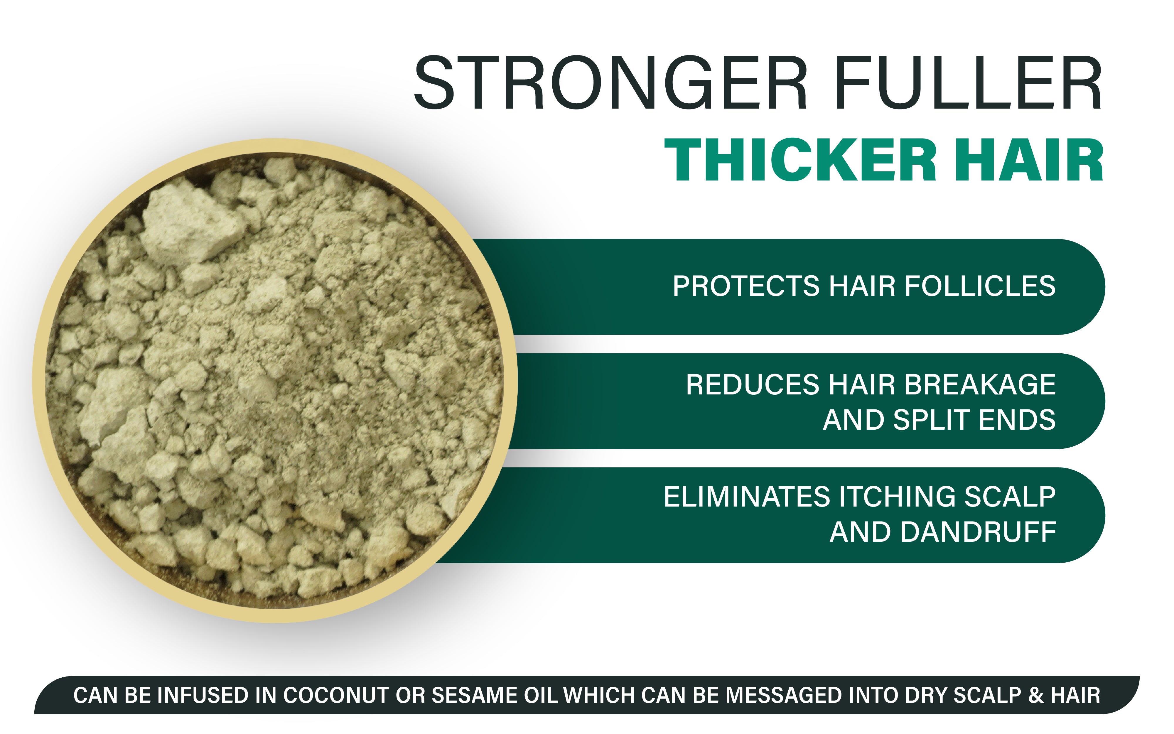 Ved Organic Brahmi Powder, Pure & Natural, Ayurvedic Hair Growth Hair Mask, Thinning Hair, Reduce Hair Fall, Breakage, Split Ends, Strengthen Hair,100g
