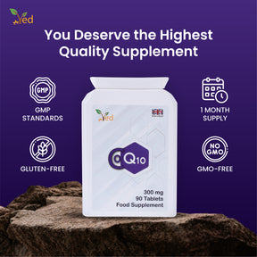 Co Enzyme Q10 300 mg 90 Tablets GMP Guaranteed Quality