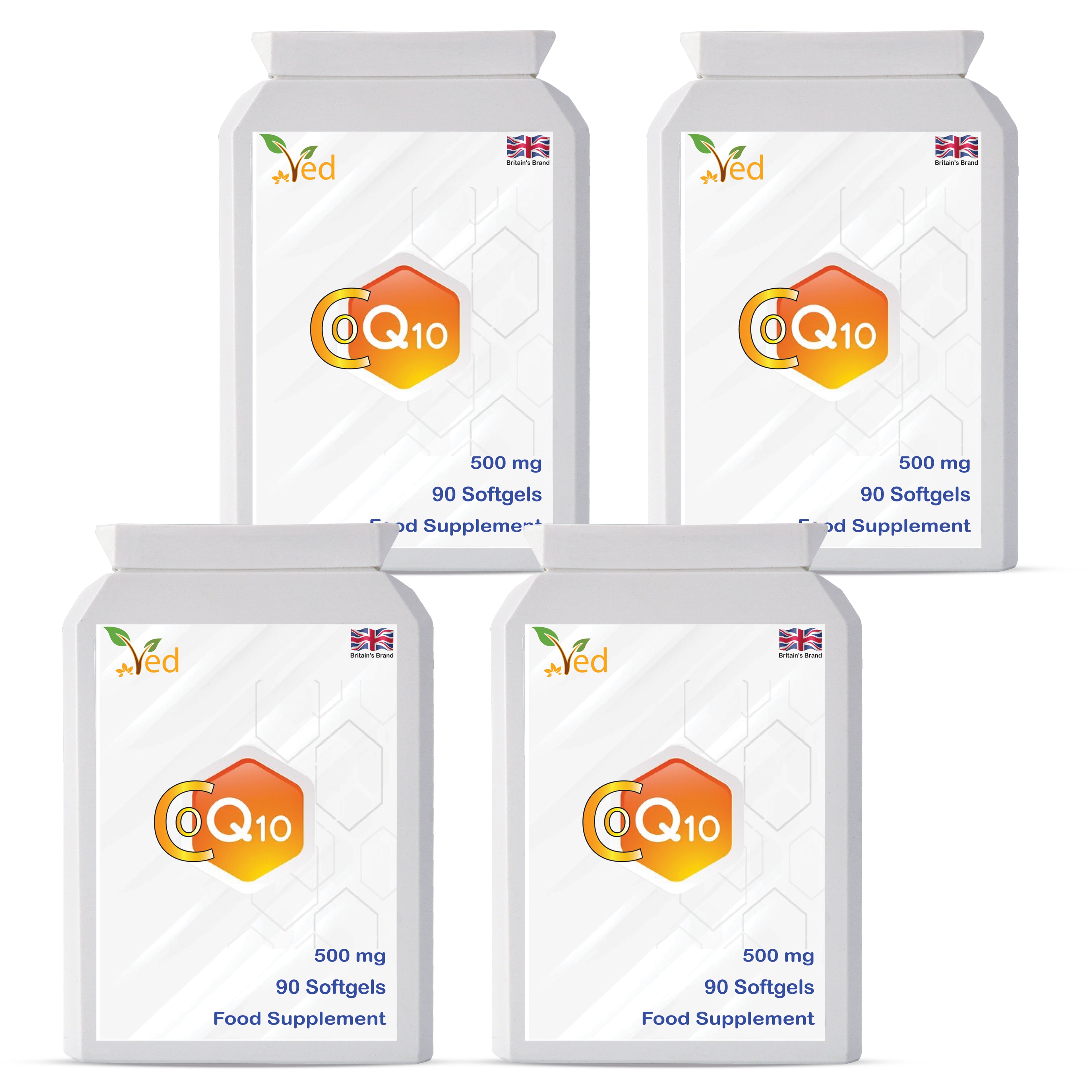 Co Enzyme Q10 500mg 360 softgels, 1 year supply