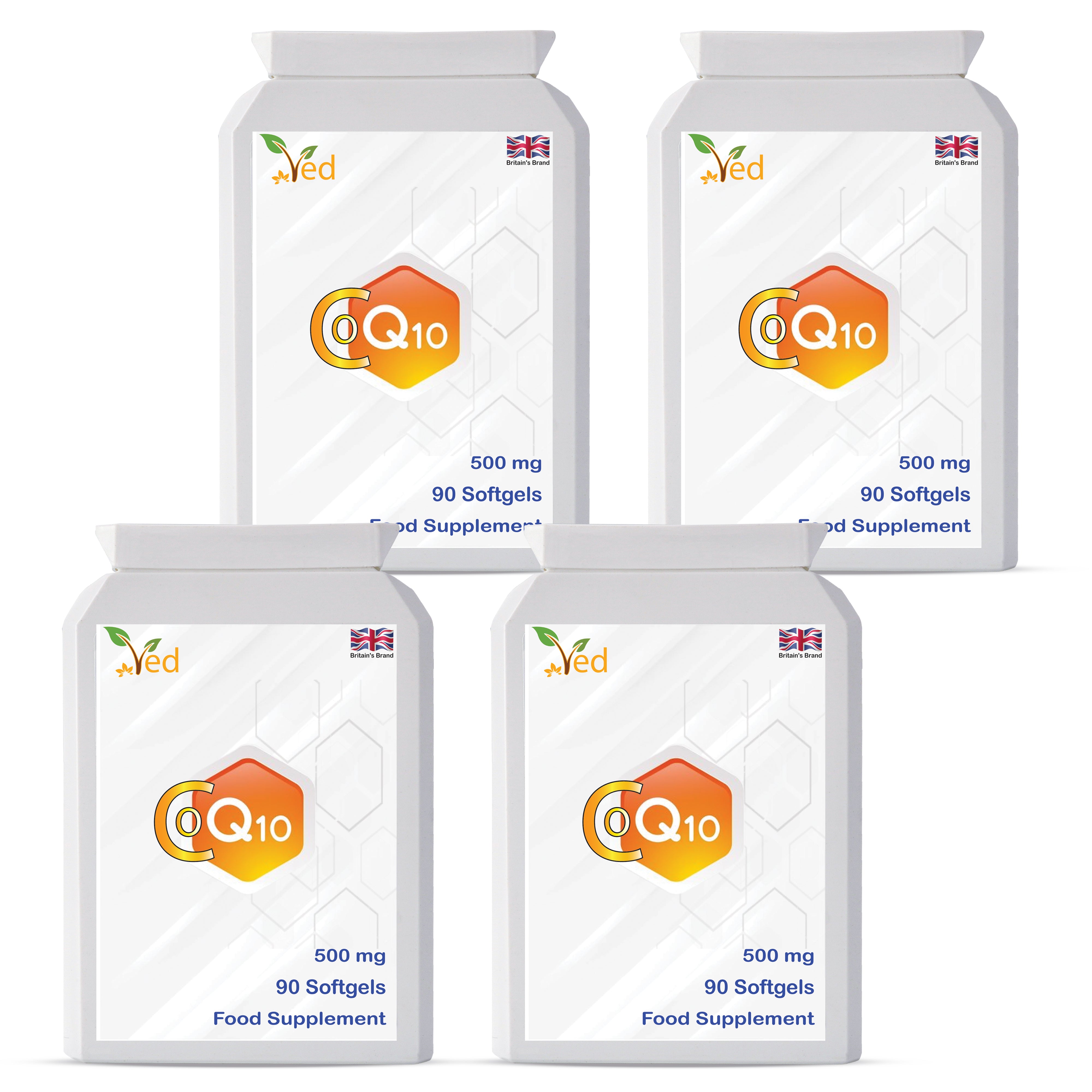 Co Enzyme Q10 500mg 360 softgels, 1 year supply