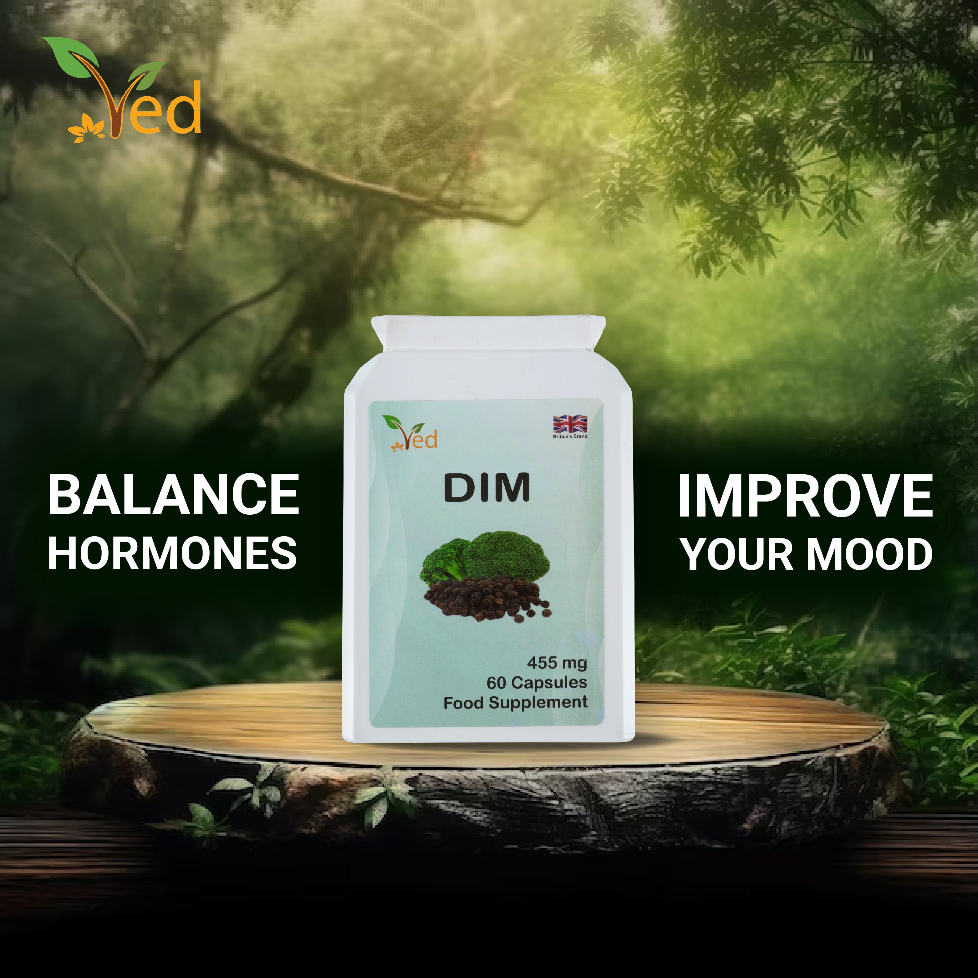 Ved DIM 455 mg per serving, 60 capsules (60 days supply)