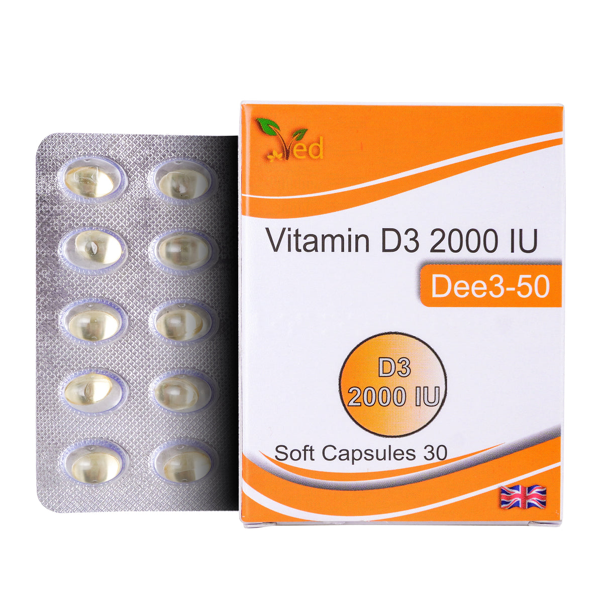 VED VITAMIN D3 2000 IU SOFTGEL CAPSULE