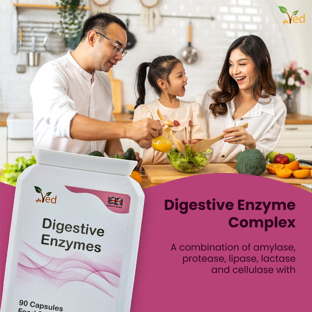 Ved Digestive Enzymes, 90 Capsules(45 Days Supply)