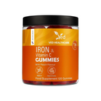 VED Iron with Vitamin C, 120 Gummies.