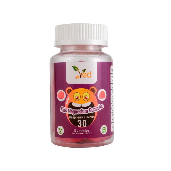 Kids Magnesium Gummies Raspberry flavor 30 gummies/bottle
