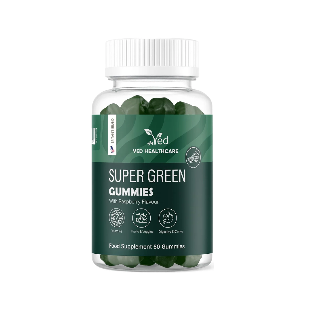 VED Super Green 60 Vegan Gummies.