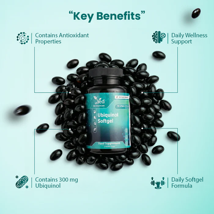 Ubiquinol 300mg, 90 Softgel, Enhanced Bioactivity CoQ10