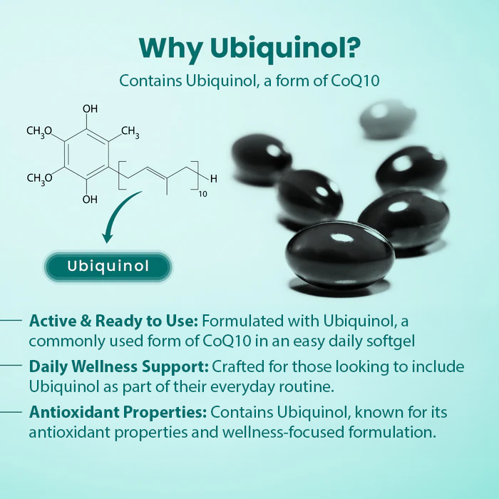 Ubiquinol 300mg, 90 Softgel, Enhanced Bioactivity CoQ10