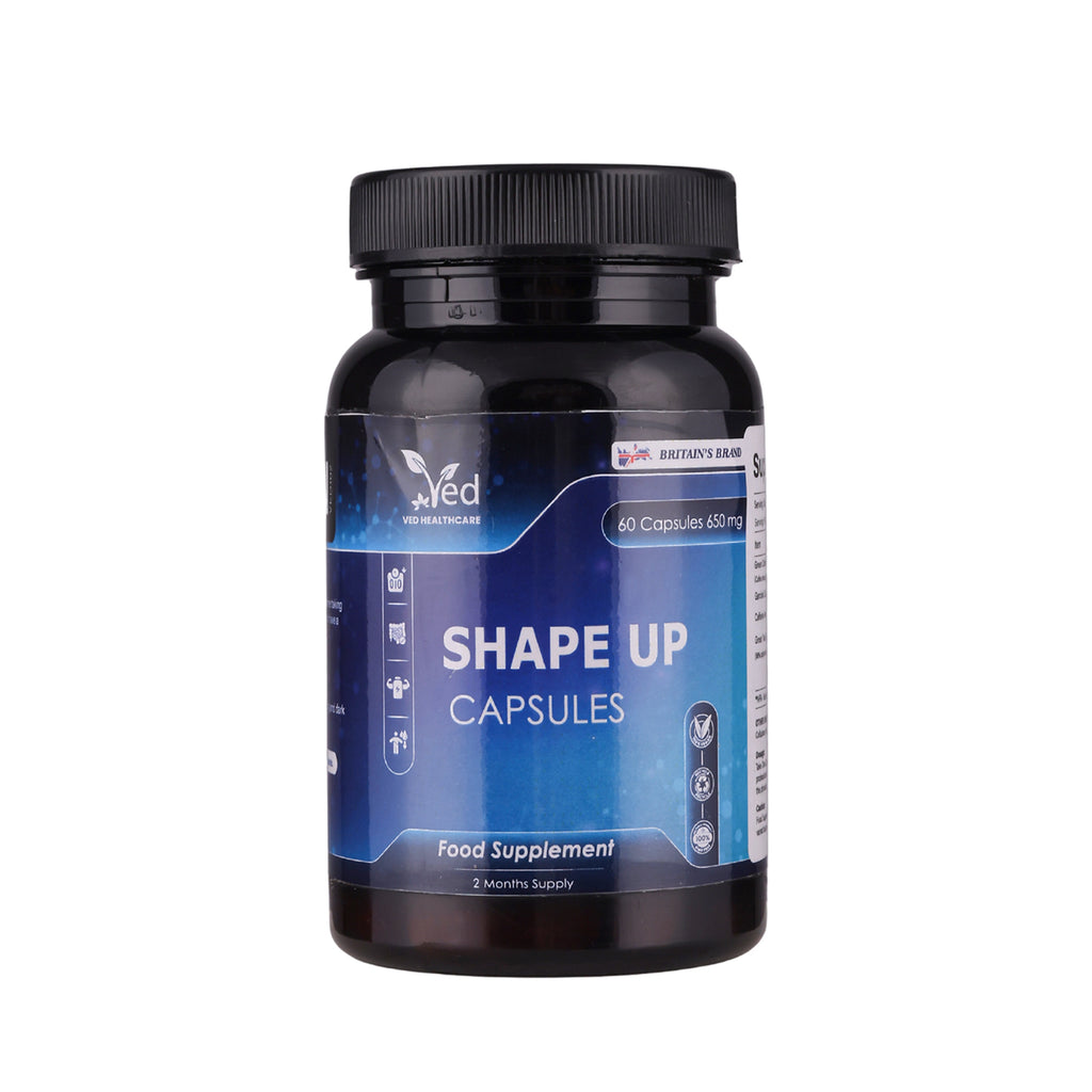 Ved's Shape Up Slimming Capsule, Garcinia cambogia & Green Tea Extract, 60 Vegan Capsule (60 Days Supply).