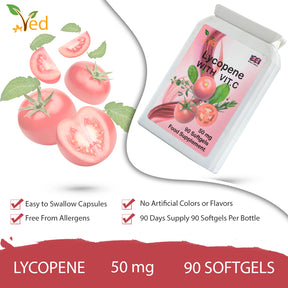 Lycopene 50 mg | 180 softgel, 6 Month Supply.