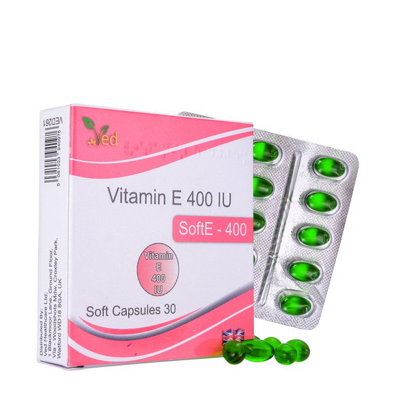 VED VITAMIN-E 400 IU SOFTGEL CAPSULE (Peck of 2)
