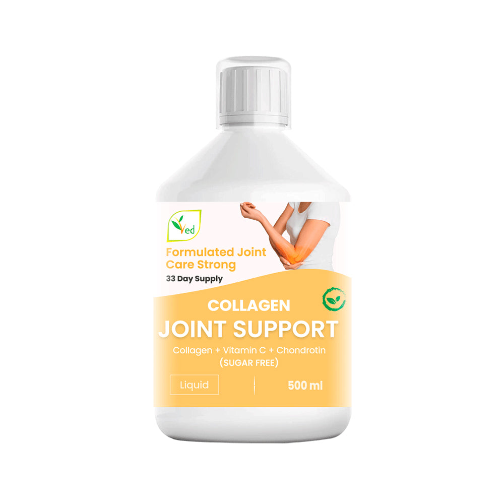 Ved Liquid Collagen Supplement, Faster Absorption Hydrolyzed Drink, for Women, Men, Unflavored 500 ml (Sugar Free)