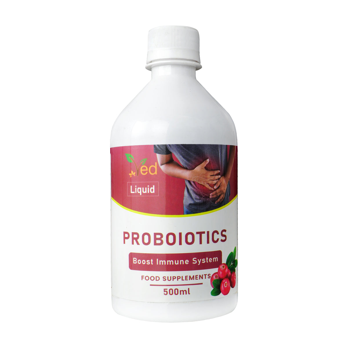 Ved Probiotics & Enzymes 500 ML Liquid - Fermented High Strength Food Supplement with Vitamin C.