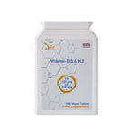 VED Vitamin D3 K2 1000 IU , 180 Vegan Tablets, 6 Month Supply
