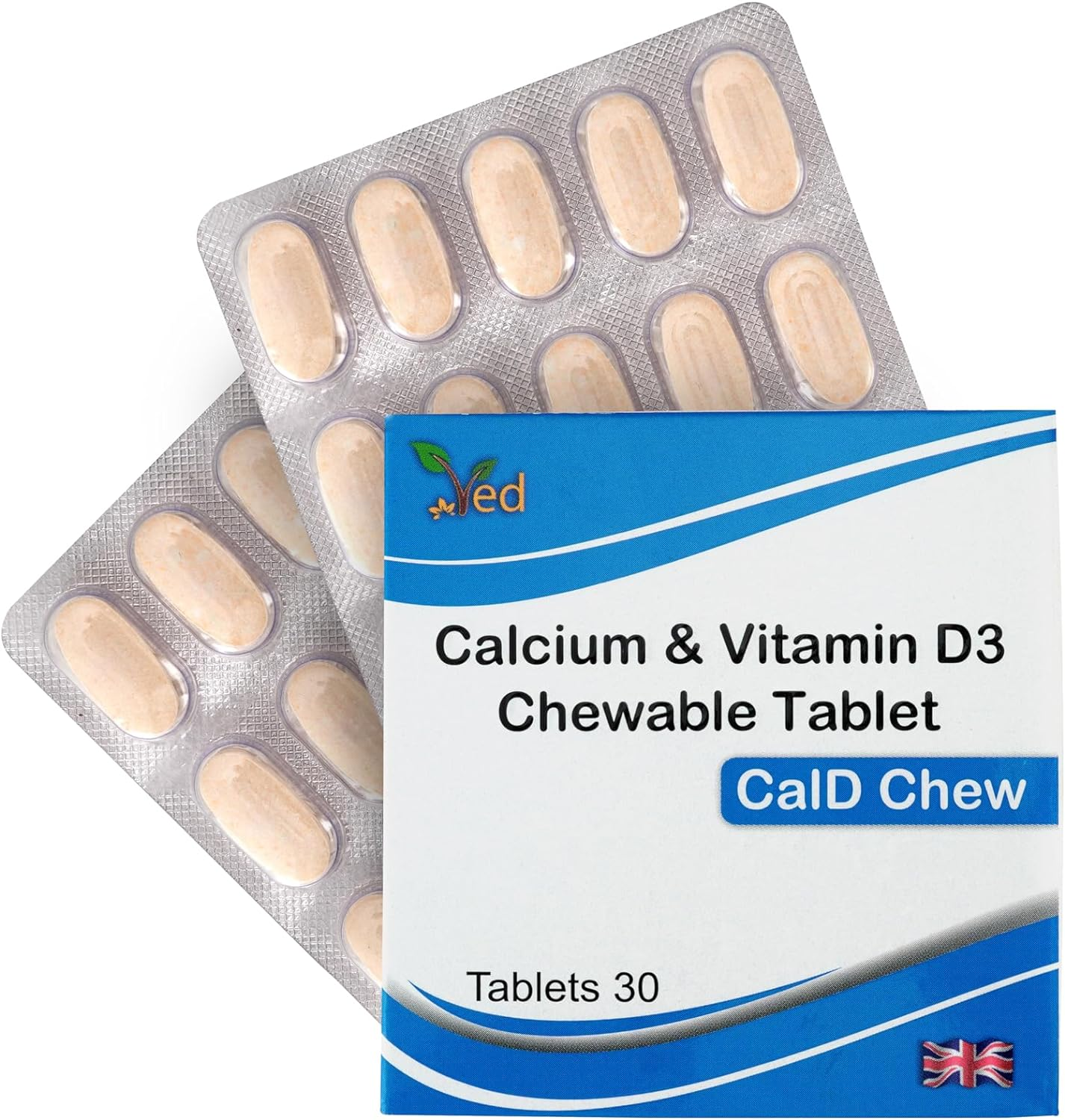 VED CALCIUM & D3 CHEWABLE TABLET (15X2)(Peck of 2)