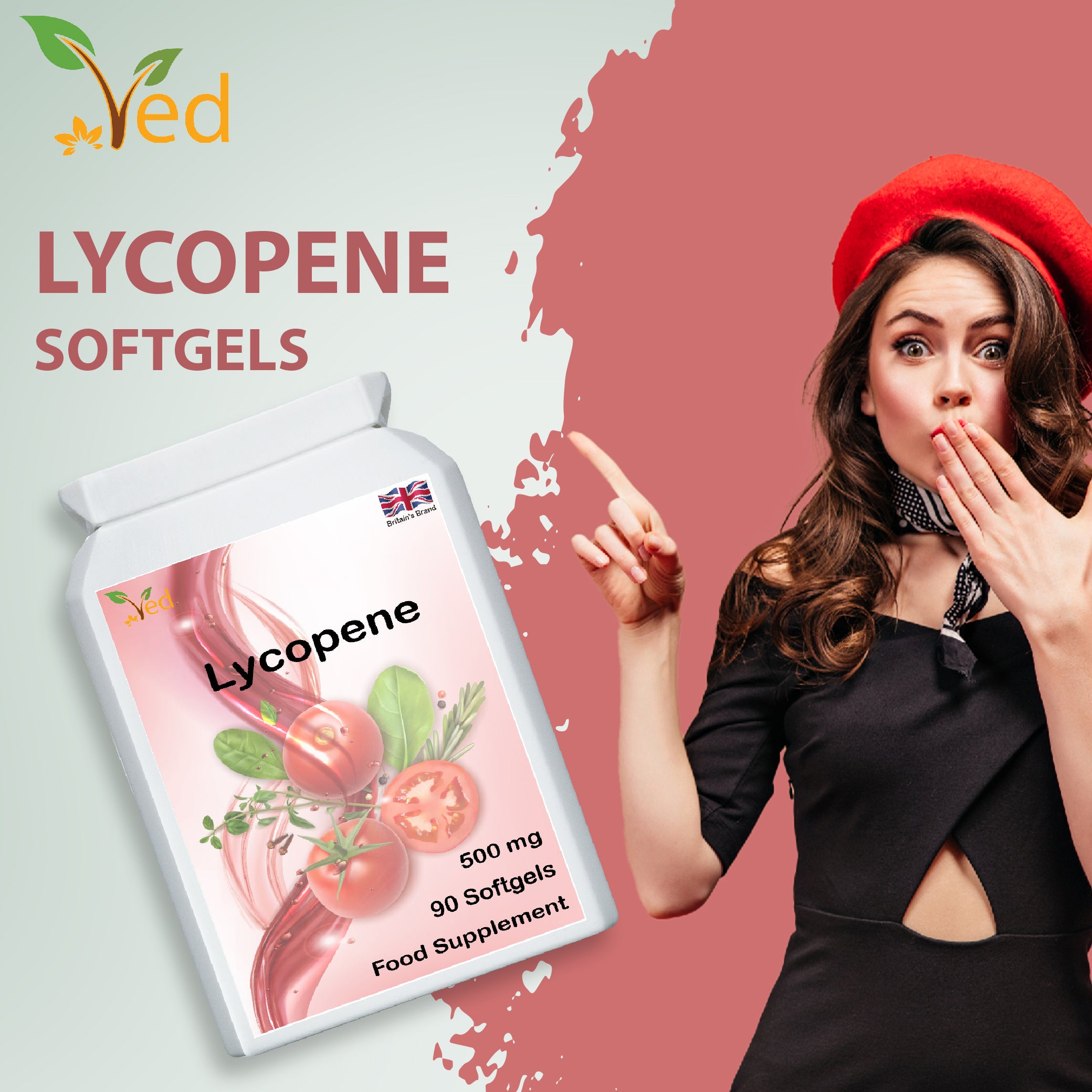lycopene 500 mg 180 Softgels (Pack Of 2)