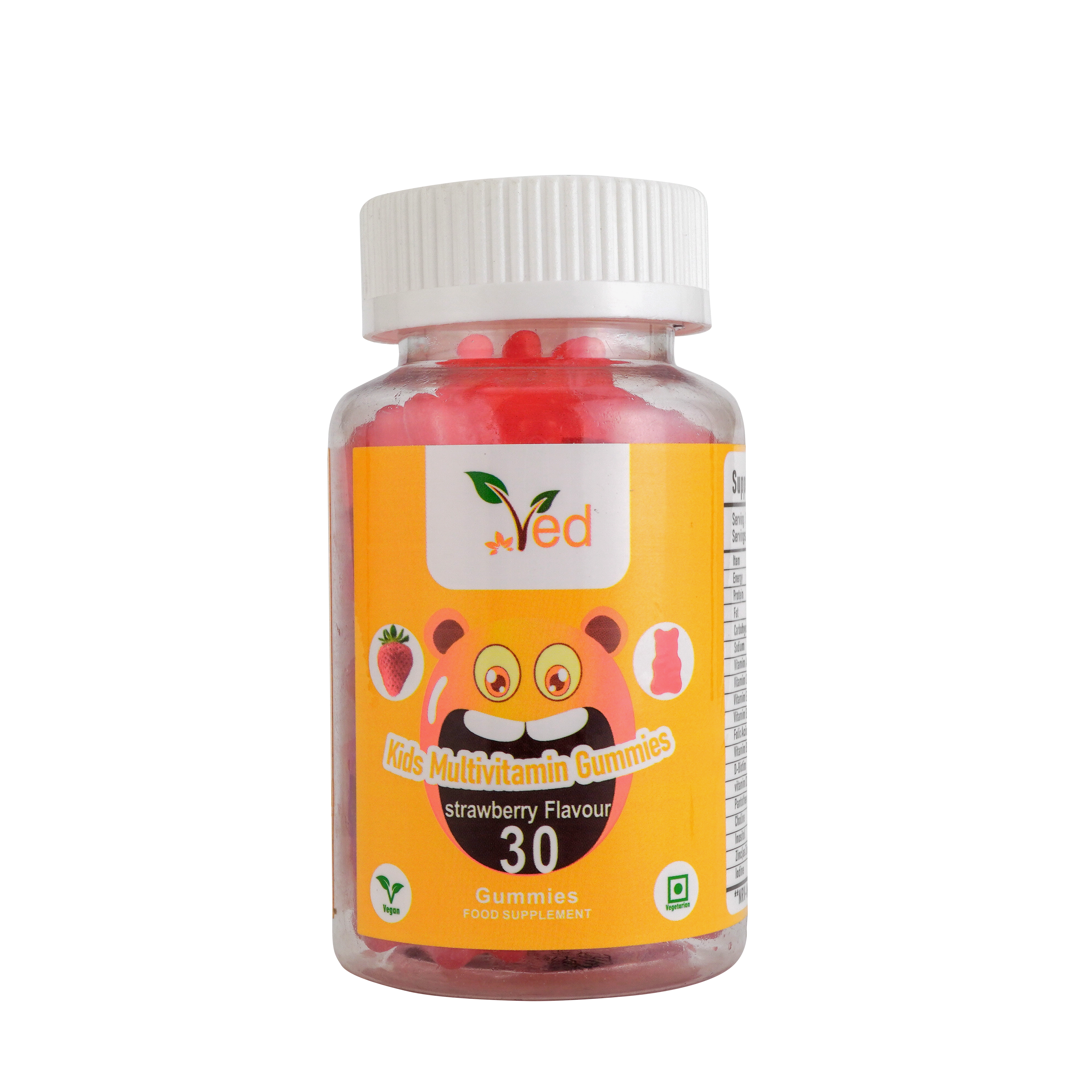 Kids Multivitamin Gummies Strawberry flavor 30 gummies/bottle
